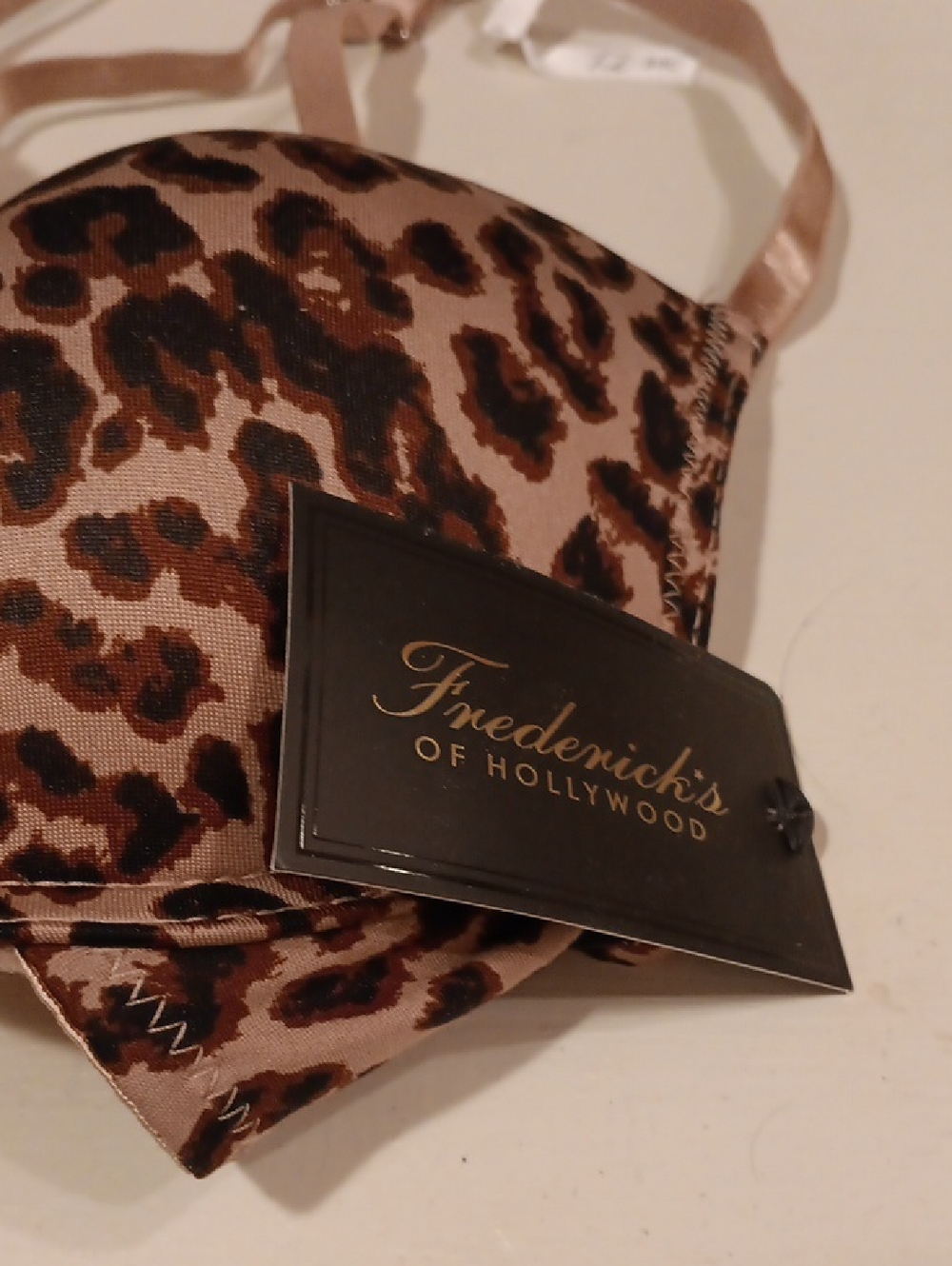 Frederick's of Hollywood Leopard Print Push-Up Bra - Brown & Black - Picture 2 of 9
